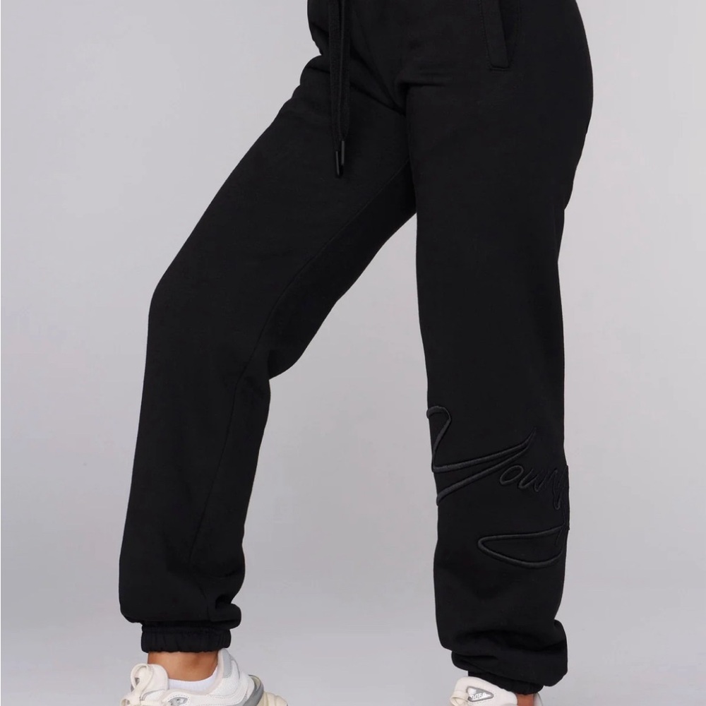 YoungLA Black Signature Jogger Pants